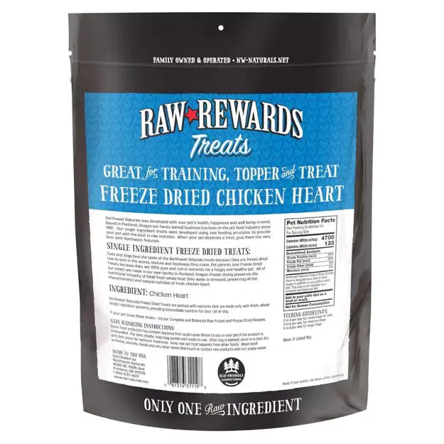 Northwest Naturals Freeze-Dried Treats - Chicken Heart 283g by Northwest Naturals