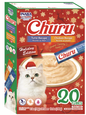 HOLIDAY 20 pack Inaba Cat Churu - Tuna & Chicken Recipe