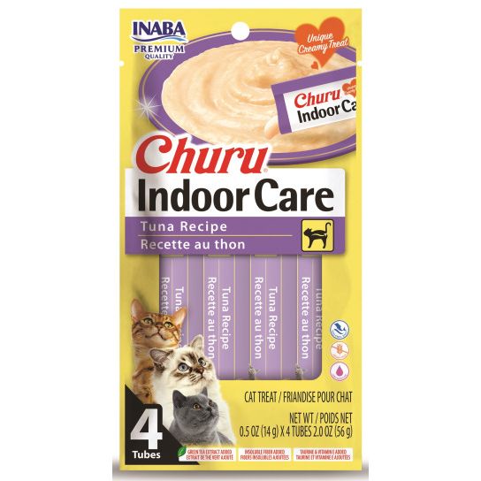 Inaba Cat Churu Hairball Control Indoor Care Tuna Recipe