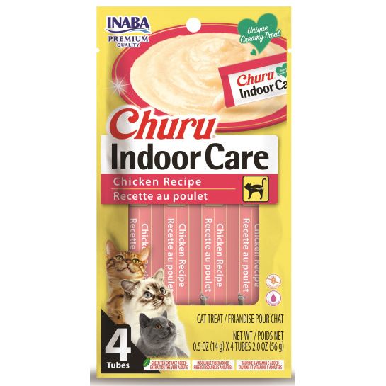 Inaba Cat Churu Hairball Control Indoor Care Chicken Recipe