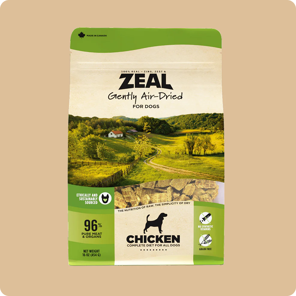 ZEAL Gently Air-Dried Grain Free Chicken Recipe for Dogs