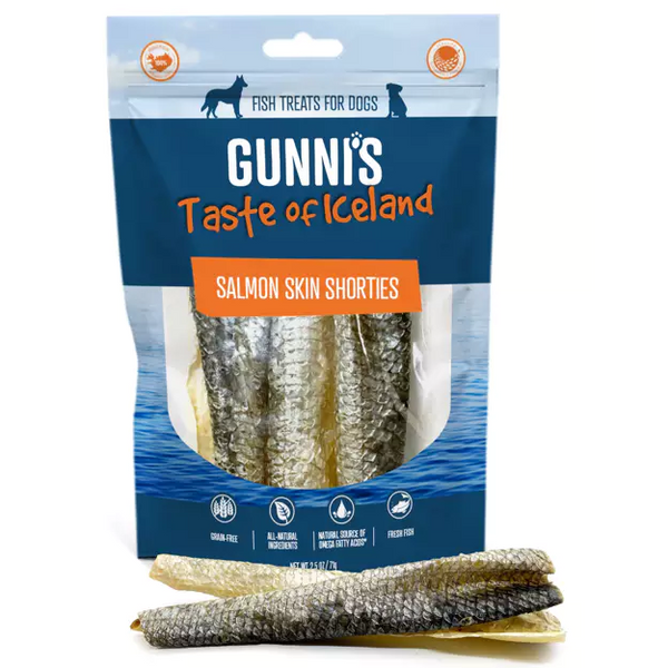 Gunni's Taste of Iceland - Salmon Skin Shorties 2oz Bag