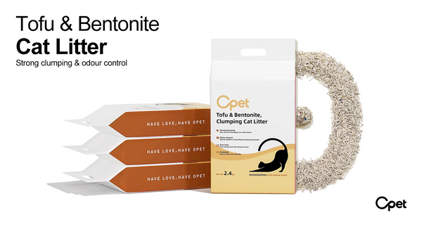 Opet Tofu Bentonite Mix Clumping Cat Litter