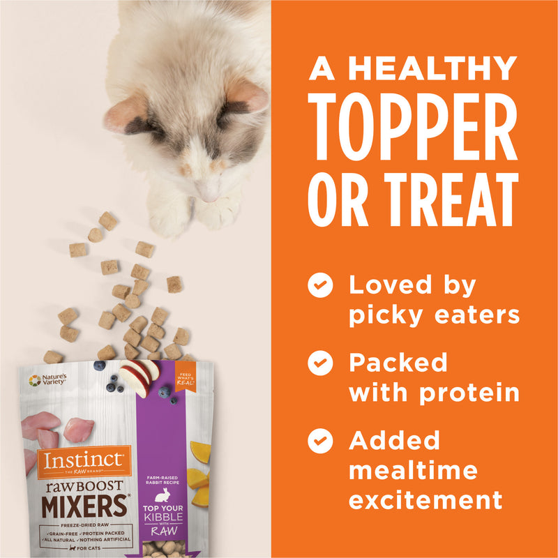 Instinct - Raw Boost Mixers Grain Free Farm Raised Rabbit Topper Cat 6oz