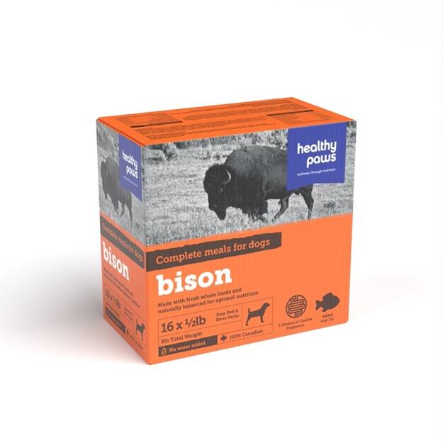 Healthy Paws - Complete Dog Dinner Bison