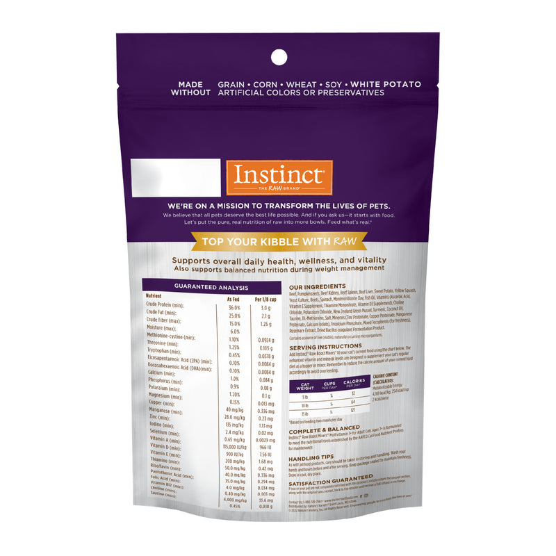 Instinct Raw Boost Mixers Grain Free Multivitamin Topper 7+ Adult Cat