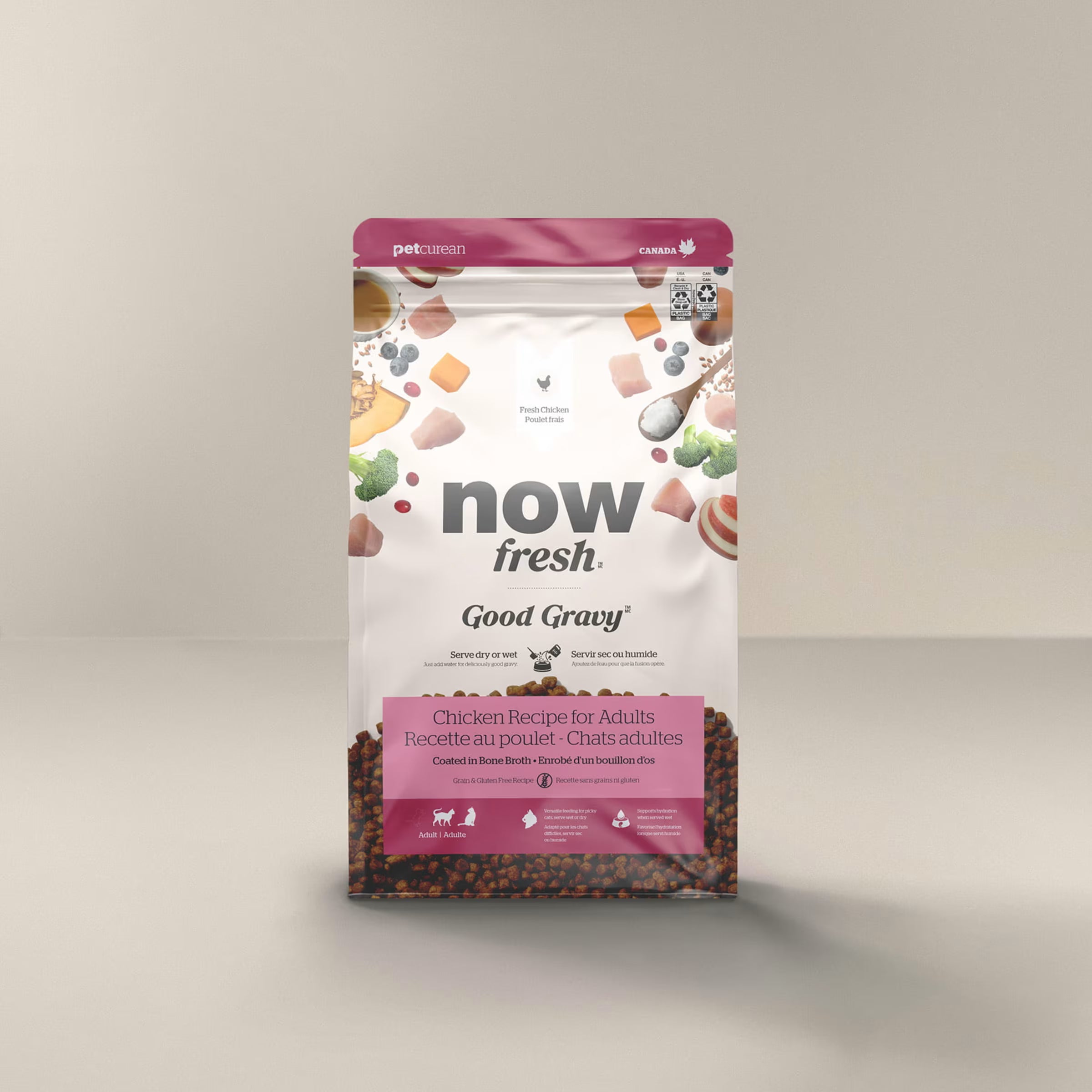 Now Fresh Good Gravy Chicken Recipe Coated in Bone Broth Grain Free for Cats