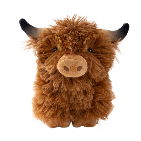 TALL TAILS® Highland Cow with Squeaker Dog Toy