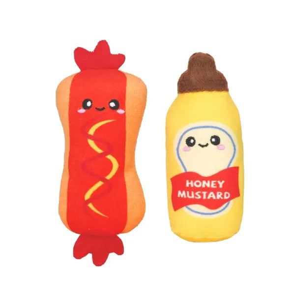 HugSmart - Meow Buddies Kitten Party - Hot Dog & Mustard