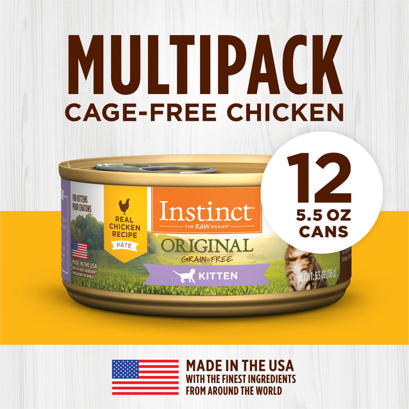 Instinct Original Grain Free Real Chicken Kitten Cat pet products online canada Pawsnatural