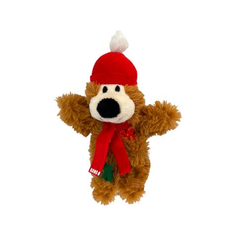 KONG Holiday Softies Bear Cat Toy, Assorted Small