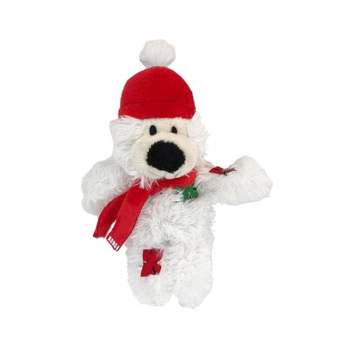 KONG Holiday Softies Bear Cat Toy, Assorted Small