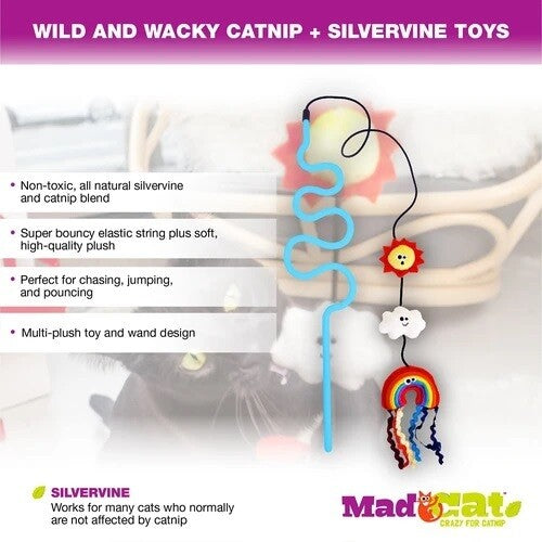Wacky Wand Cat Toy - Chasin' Rainbows