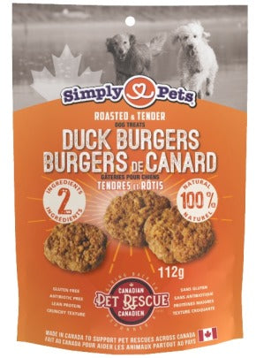 Simply Pets - Duck Burgers 112g