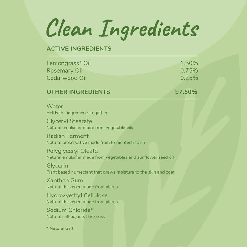 Kin + Kind Outdoor Shield Spray(cat safe) - Lemongrass 12oz
