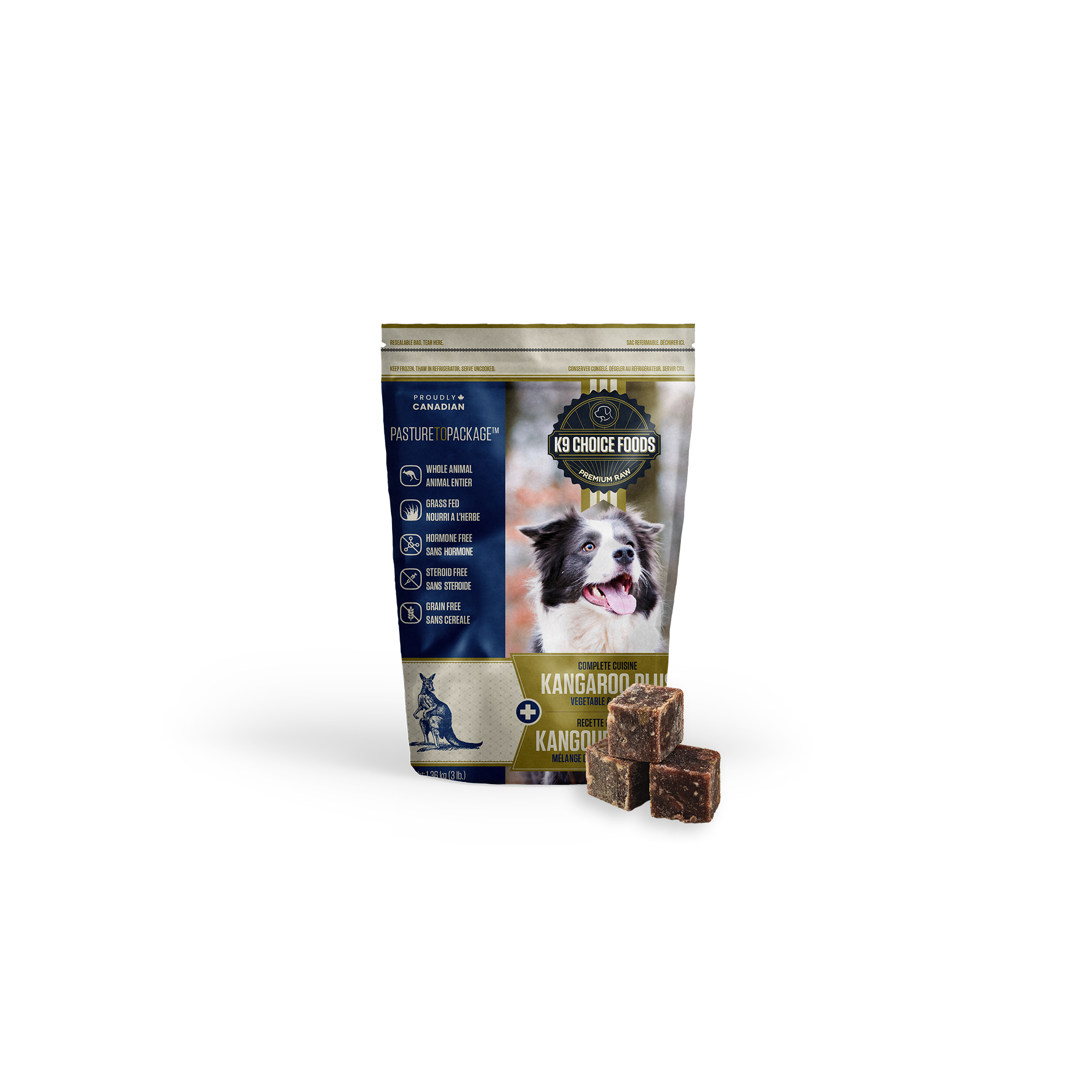 K9 Choice Foods® Lil Guys Plus Kangaroo Frozen Dog Food
