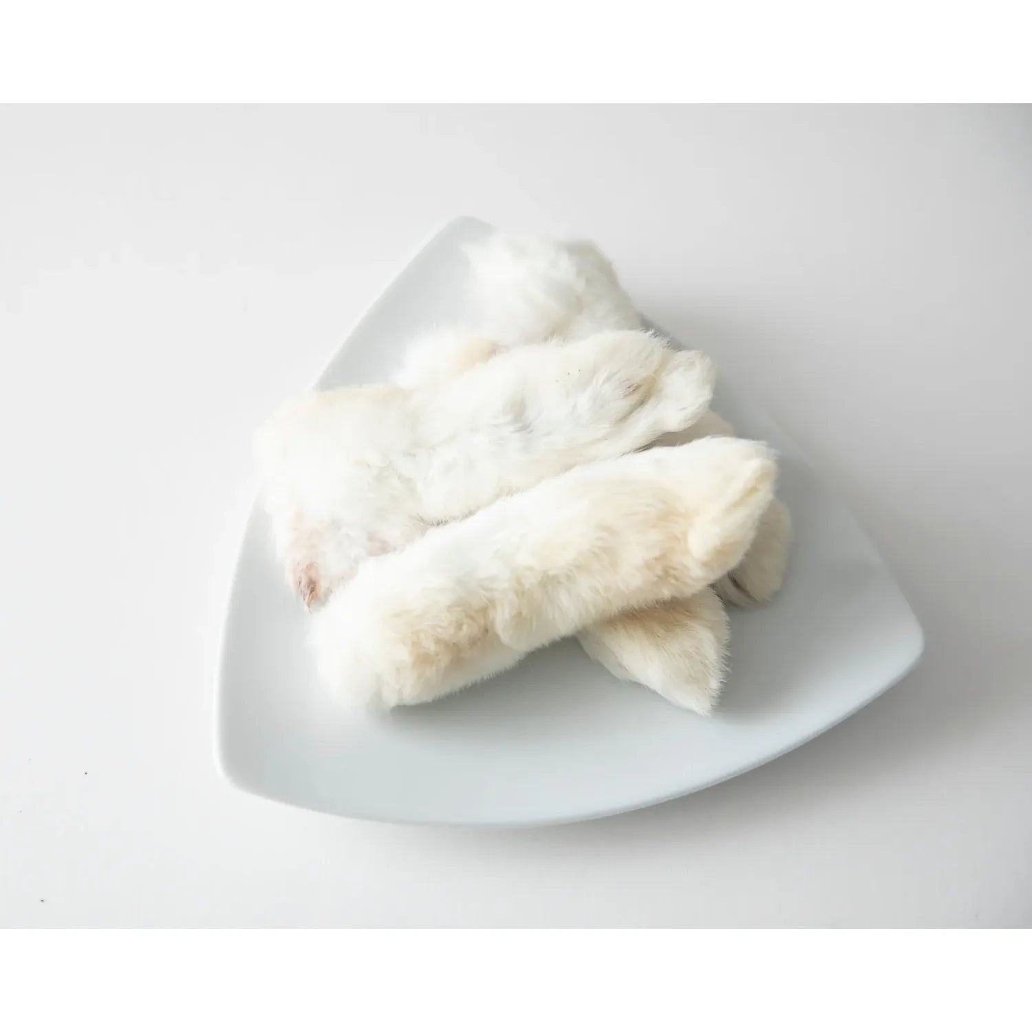 Grand Valley Quail Pet Treats Rabbit Feet With Fur (packaged)