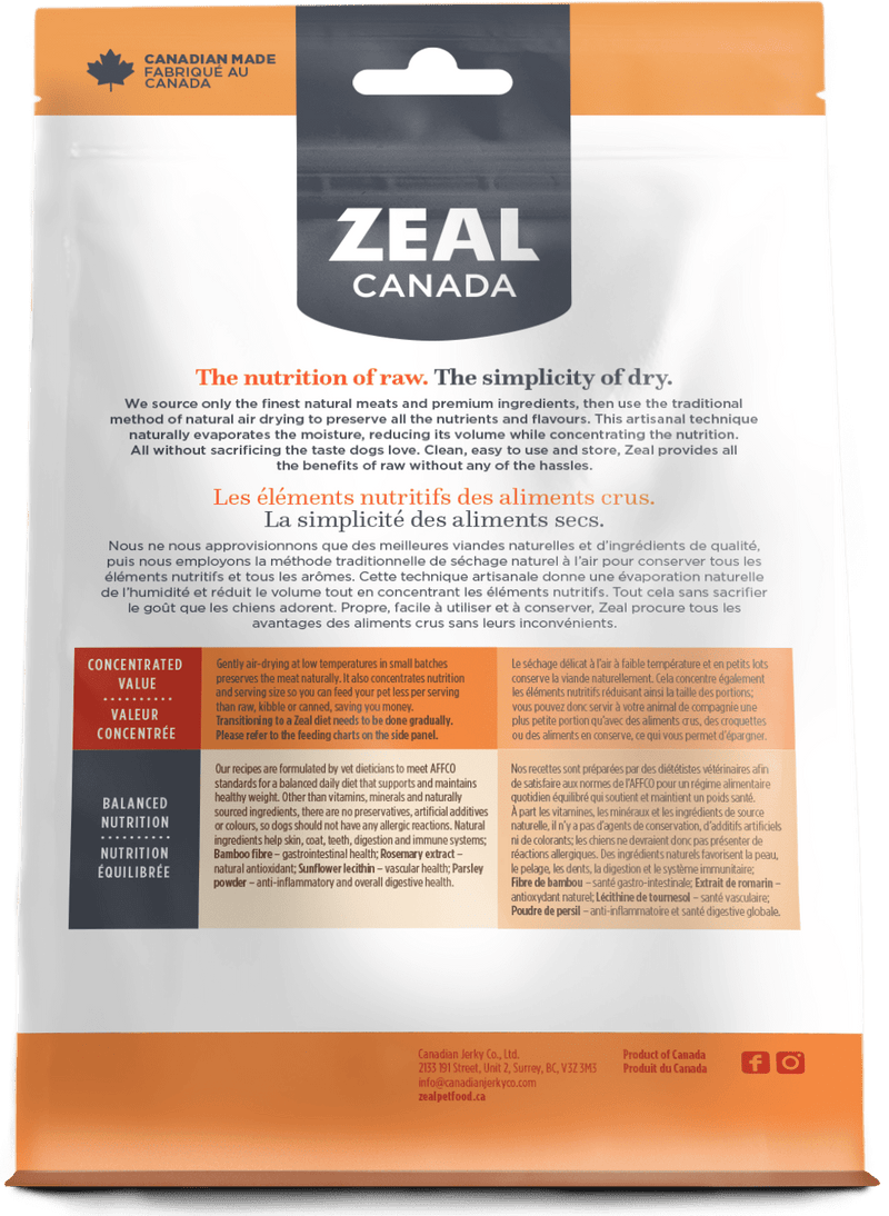Zeal - Gently Air-Dried Pork for Dogs
