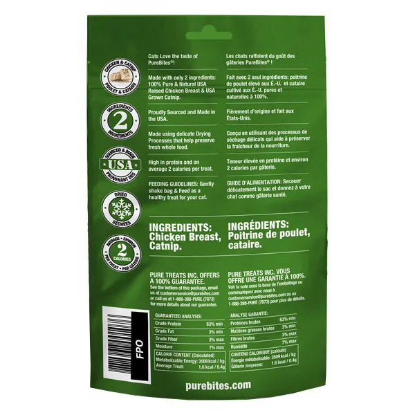 PureBites - Freeze Dried Chicken Breast & Catnip Cat Treats 37g