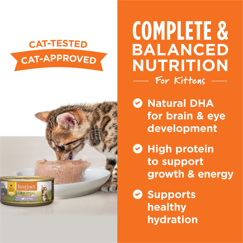 Instinct Original Grain Free Real Chicken Kitten Cat pet products online canada Pawsnatural