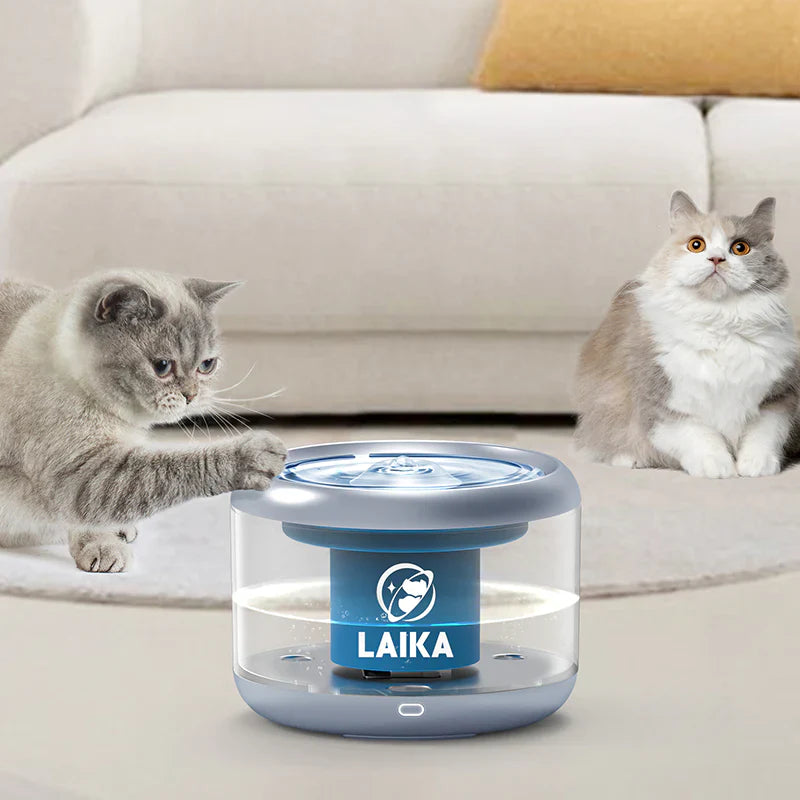 Laika - Stainless Steel Automatic Cat Water Fountain With Wireless Pump
