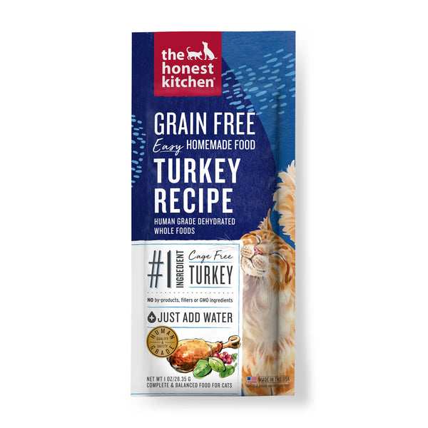 The Honest Kitchen - Grain Free Turkey Recipe Dehydrated Cat Food Single Serve