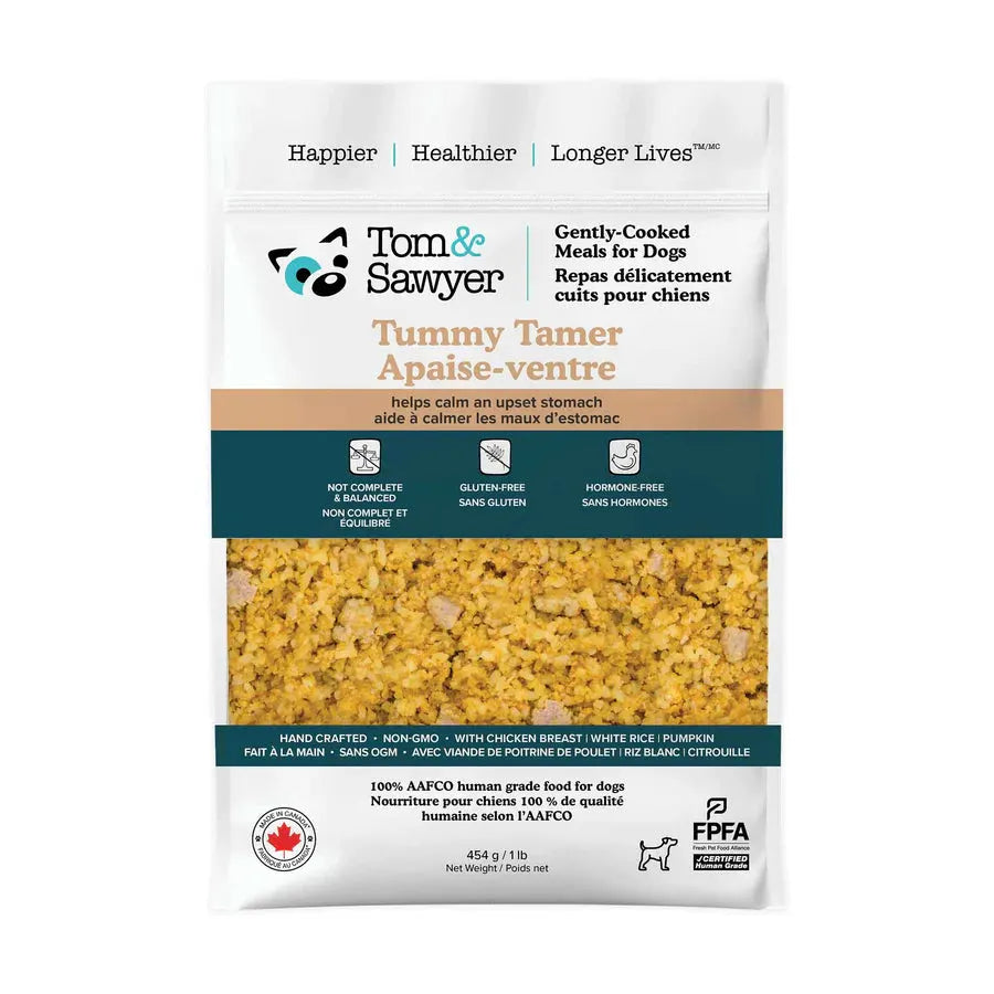 Tom&Sawyer Tummy Tamer Gently-cooked Frozen Meals for Dogs by Tom Sawyer