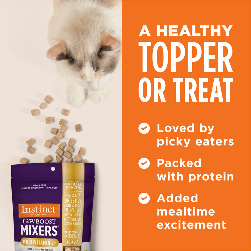 Instinct Raw Boost Mixers Grain Free Multivitamin Topper 7+ Adult Cat