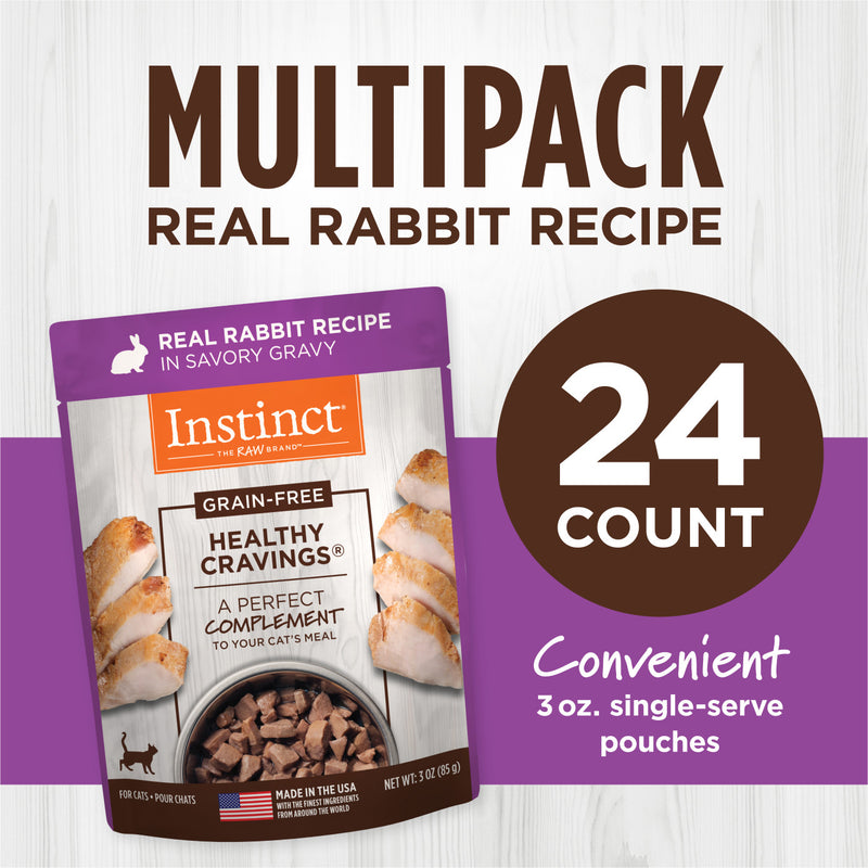 Instinct - Healthy Cravings Pouches Real Rabbit Cat