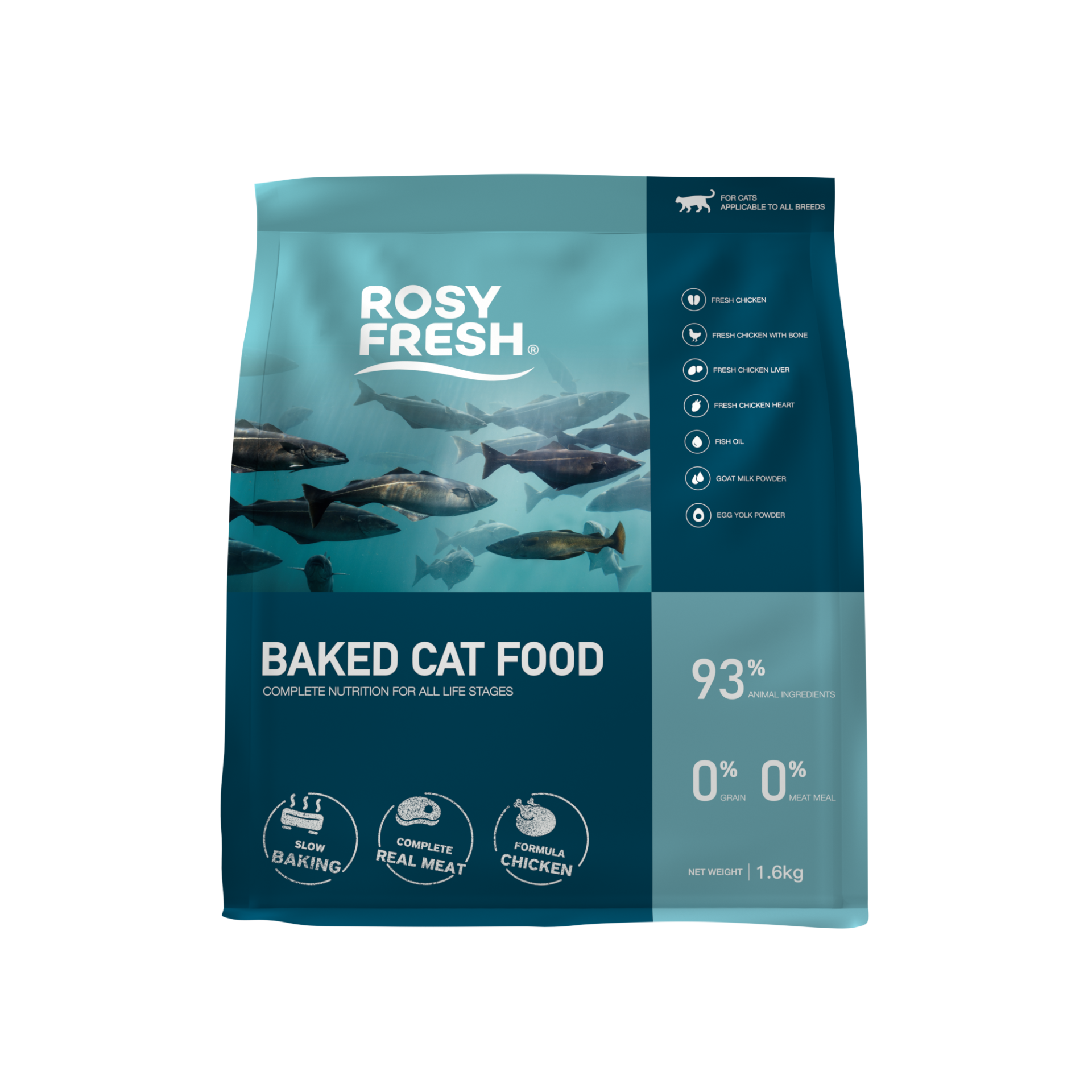 Rosy Fresh Oven-Baked Chicken Recipe Cat Food 1.6kg