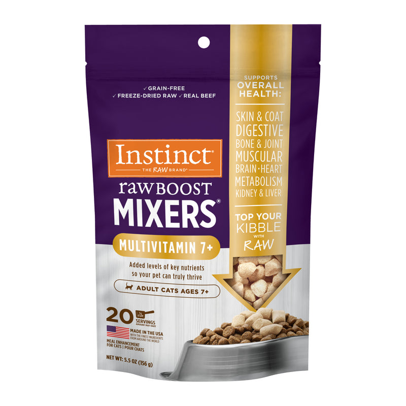 Instinct Raw Boost Mixers Grain Free Multivitamin Topper 7+ Adult Cat