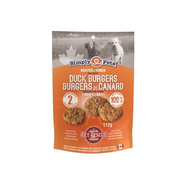 Simply Pets - Duck Burgers 112g