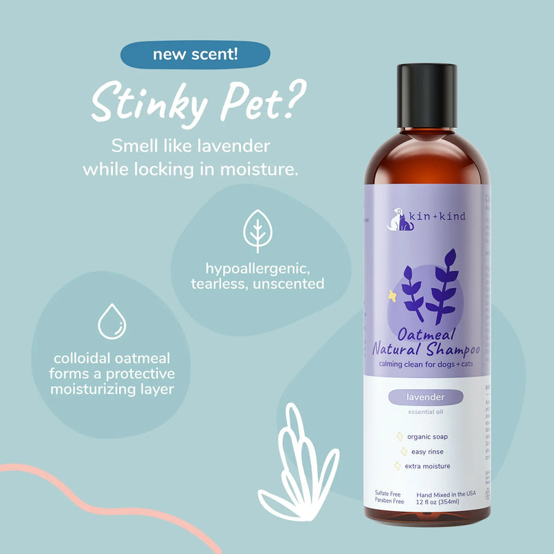 Oatmeal Shampoo for Dogs & Cats (Lavender)