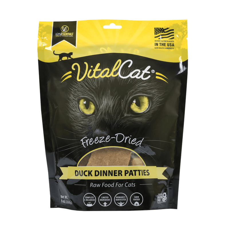VitalCat - Duck Dinner Patties Freeze-Dried Grain Free Cat Food