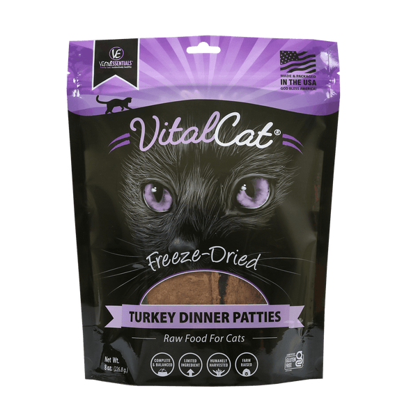 VitalCat - Turkey Dinner Patties Freeze-Dried Grain Free Cat Food