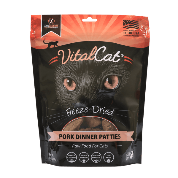 VitalCat - Pork Dinner Patties Freeze-Dried Grain Free Cat Food