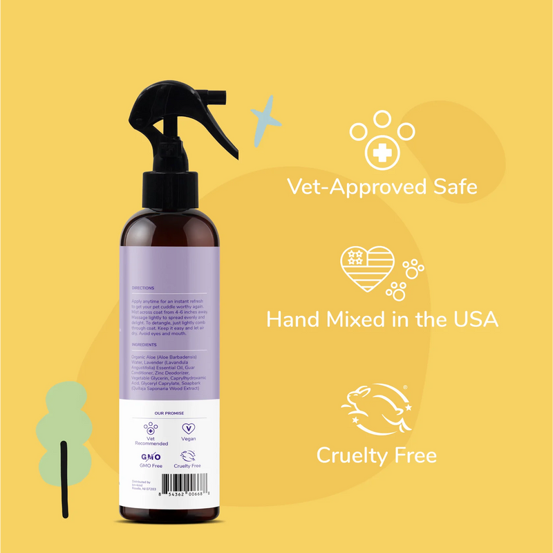 Coat Spray for Dog & Cat Smells - Lavender
