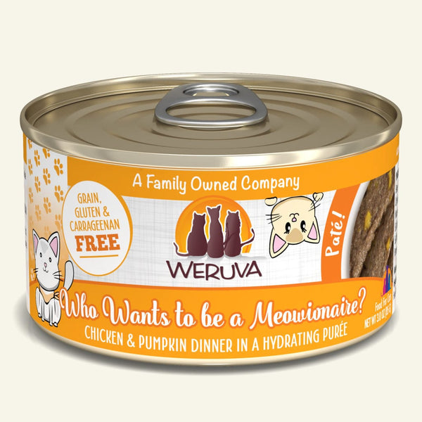 Weruva - Who wants to be a Meowionaire? Chicken & Pumpkin Dinner (3.0 oz Can)
