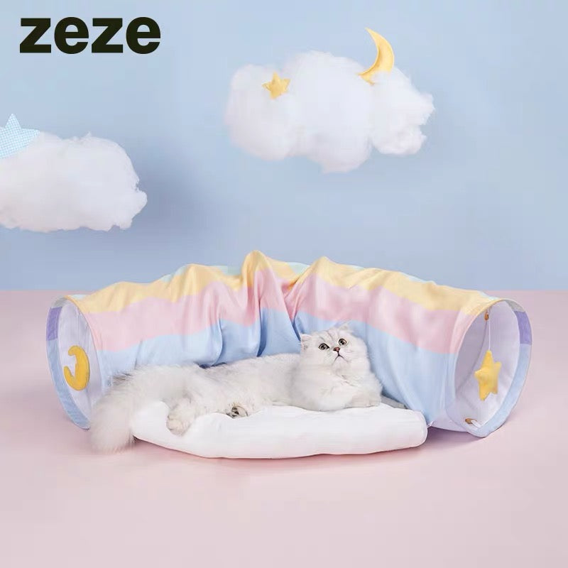 Zeze  - Rainbow cat tunnel - Cat toy