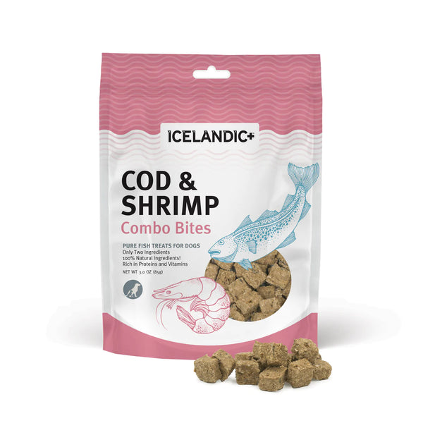 Icelandic - Cod & Shrimp Combo Bites Fish Dog Treat