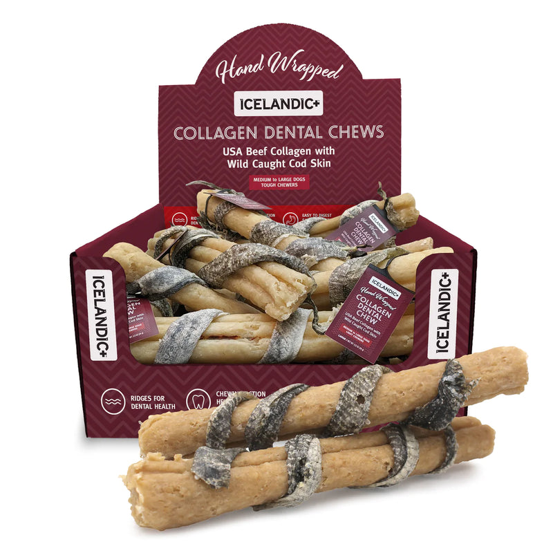 Beef Collagen Dental Chew Wrapped With Cod Skin