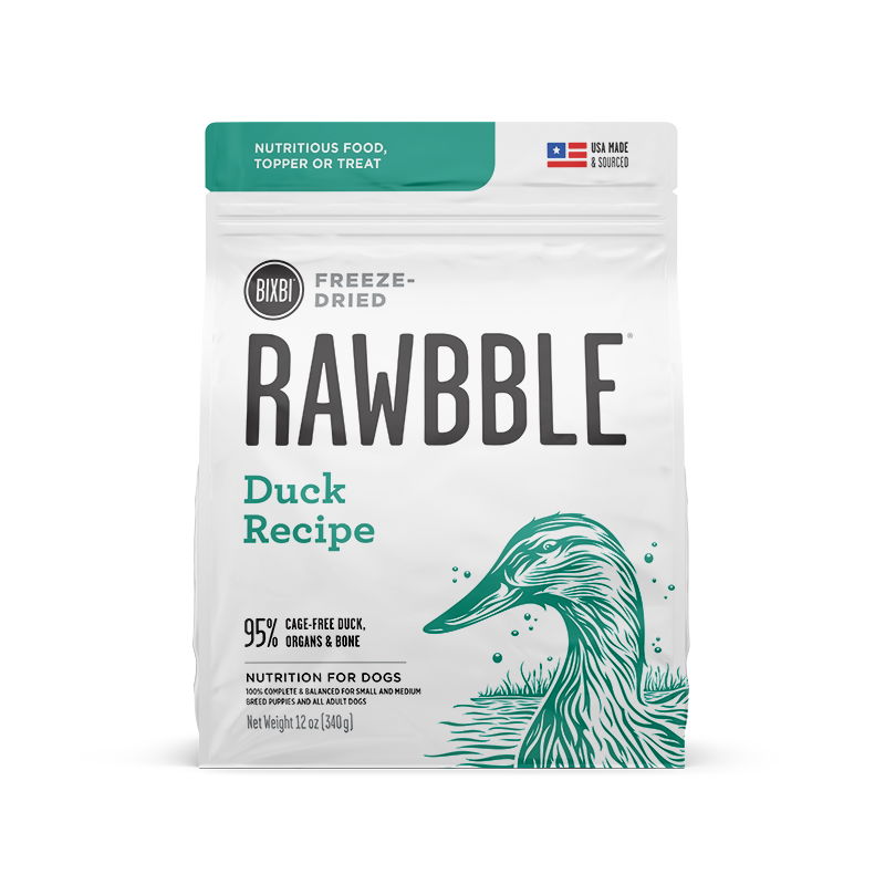 RAWBBLE - FREEZE DRIED DOG FOOD - DUCK RECIPE