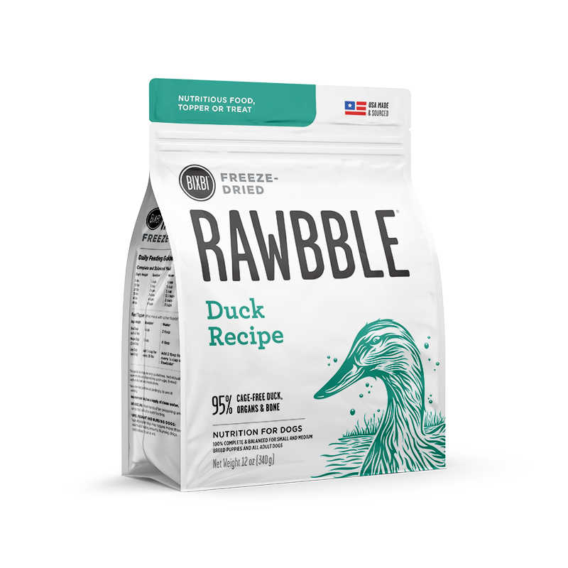 RAWBBLE - FREEZE DRIED DOG FOOD - DUCK RECIPE