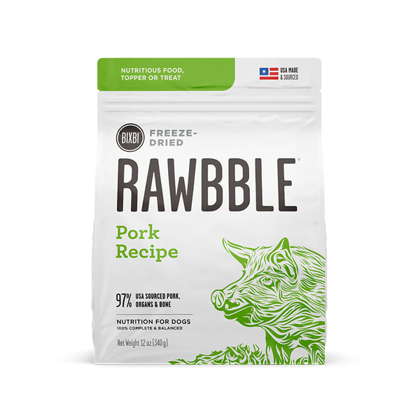RAWBBLE - FREEZE DRIED DOG FOOD - PORK RECIPE