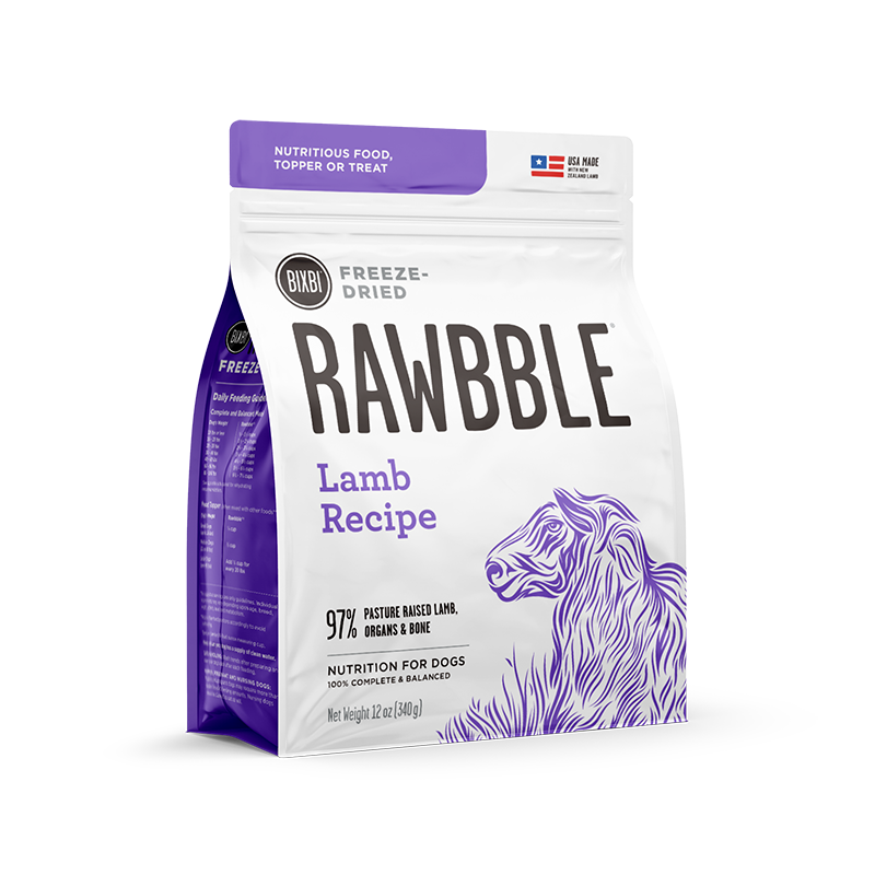 RAWBBLE - FREEZE DRIED DOG FOOD - LAMB RECIPE