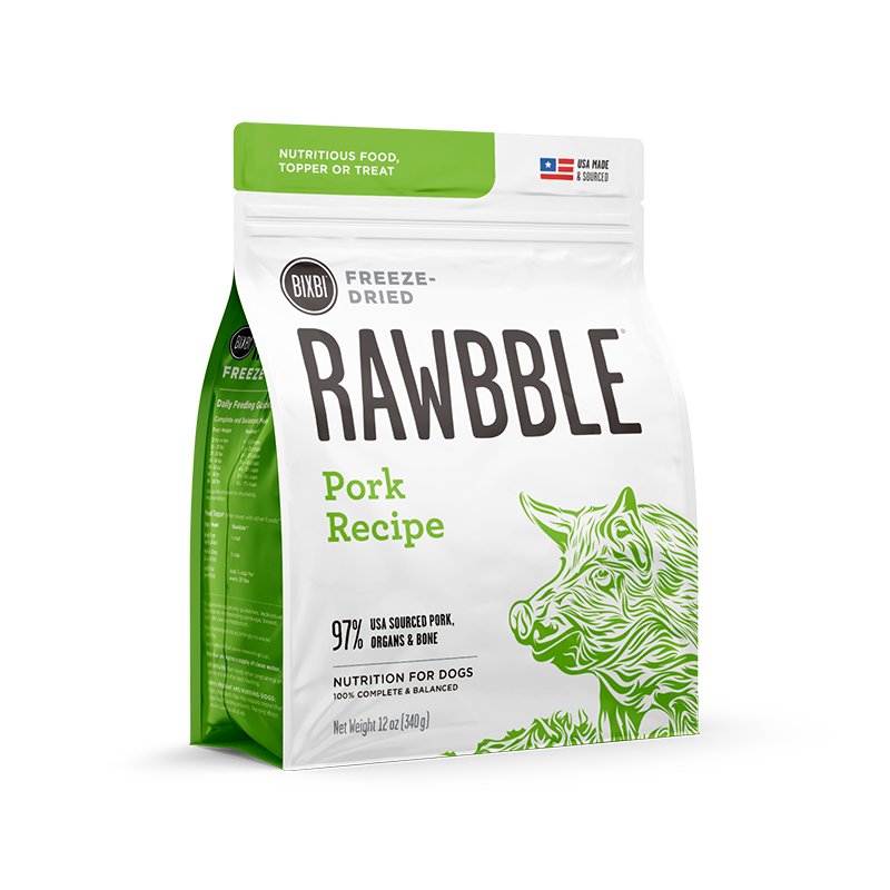 RAWBBLE - FREEZE DRIED DOG FOOD - PORK RECIPE