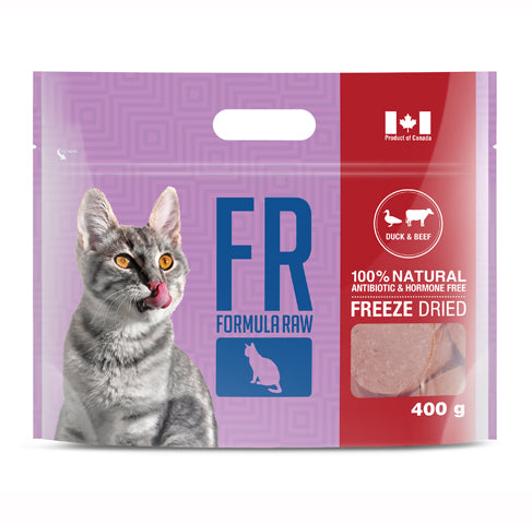 FR - RECIPE: FREEZE DRIED DUCK & BEEF FOR CATS 400g