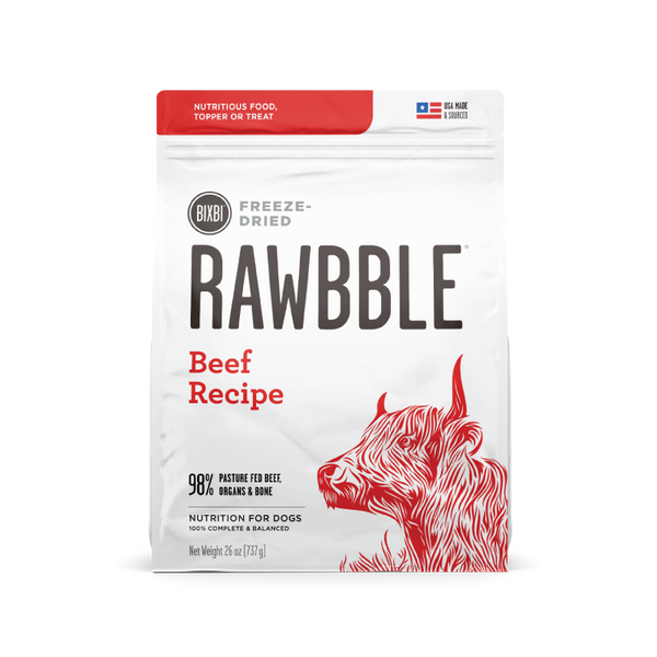 RAWBBLE - FREEZE DRIED DOG FOOD - BEEF RECIPE