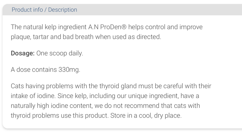 ProDen - PlaqueOff® Powder for Cats