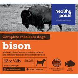 Healthy Paws - Complete Dog Dinner Bison